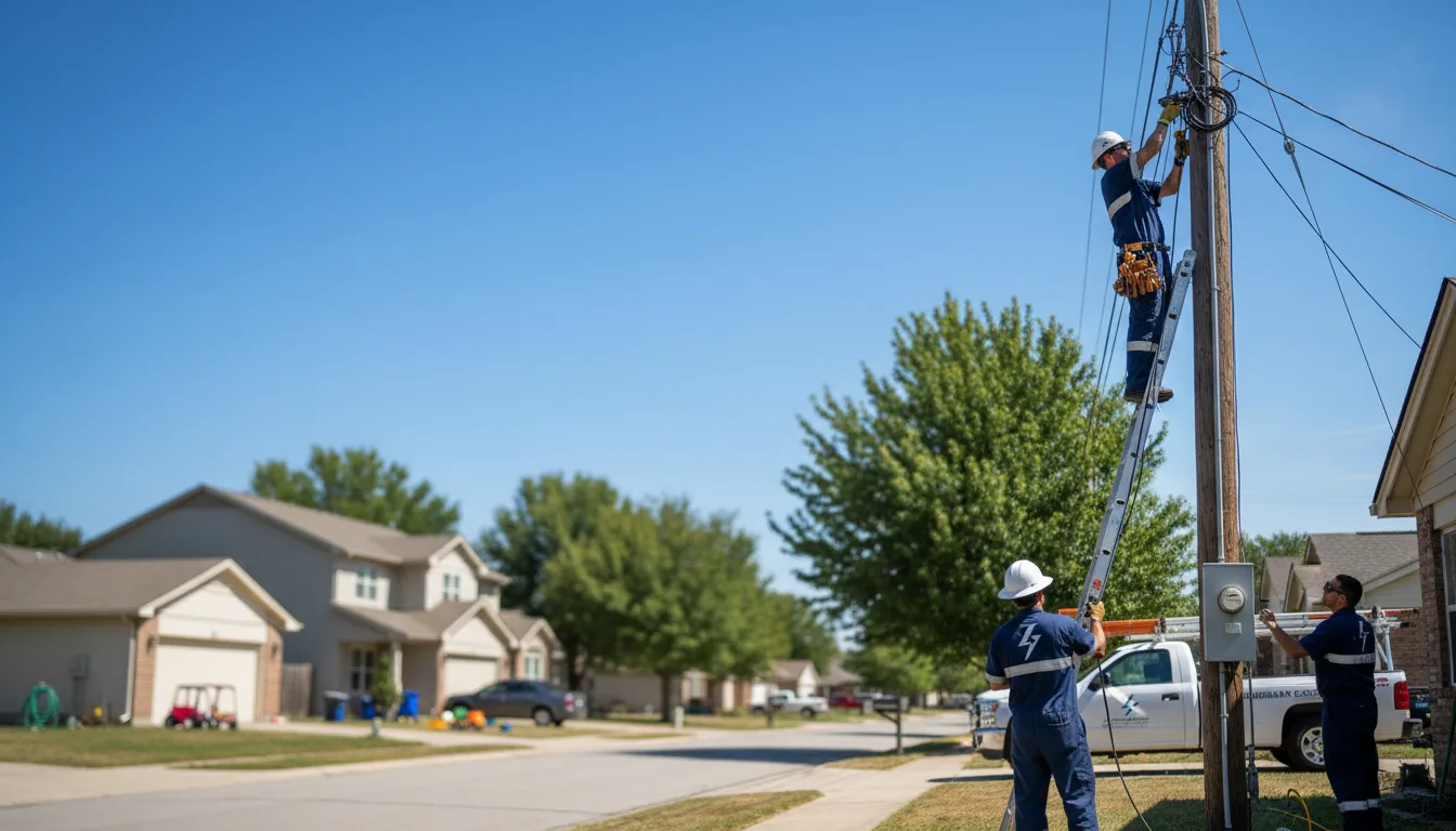 Residential electrician providing installation services in Scandia, KS